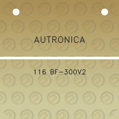 autronica-116-bf-300v2