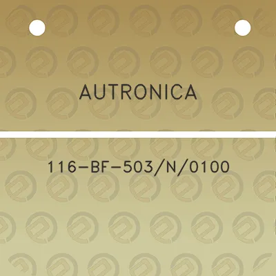 autronica-116-bf-503n0100