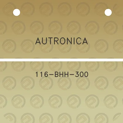 autronica-116-bhh-300