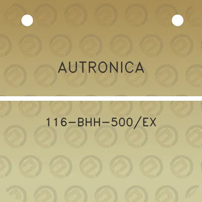 autronica-116-bhh-500ex