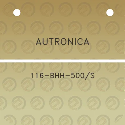 autronica-116-bhh-500s