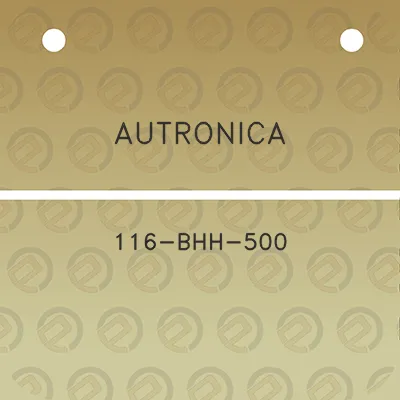 autronica-116-bhh-500