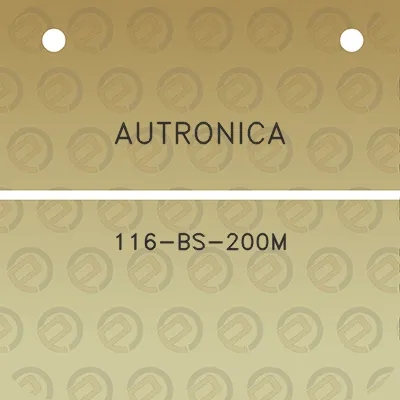 autronica-116-bs-200m