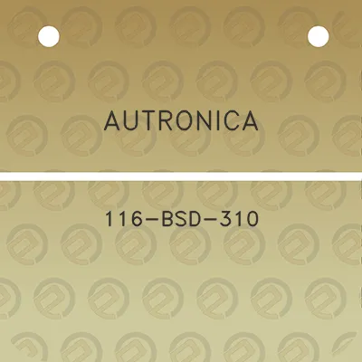 autronica-116-bsd-310