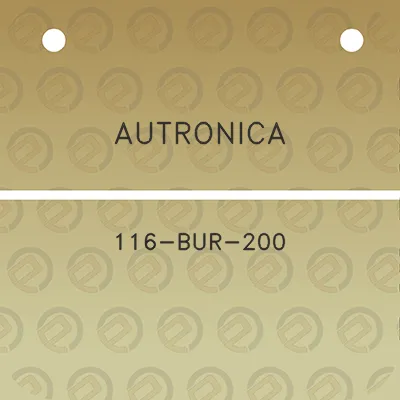 autronica-116-bur-200