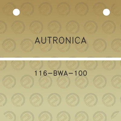 autronica-116-bwa-100