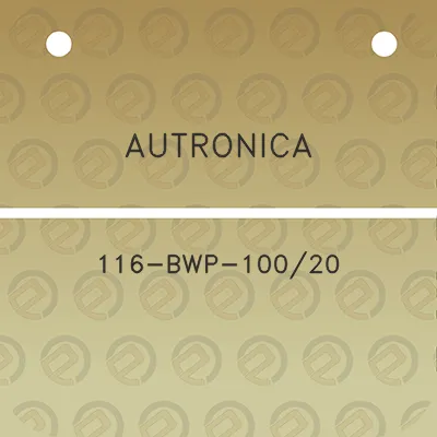 autronica-116-bwp-10020