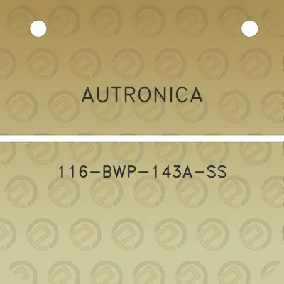 autronica-116-bwp-143a-ss