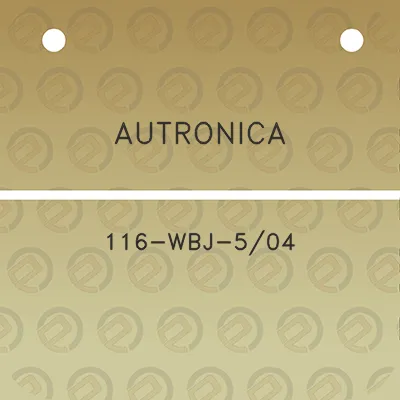 autronica-116-wbj-504