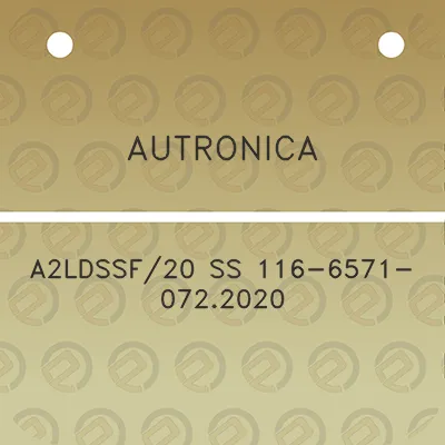 autronica-a2ldssf20-ss-116-6571-0722020