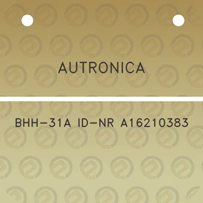 autronica-bhh-31a-id-nr-a16210383