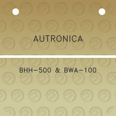 autronica-bhh-500-bwa-100