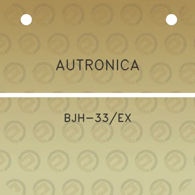 autronica-bjh-33ex