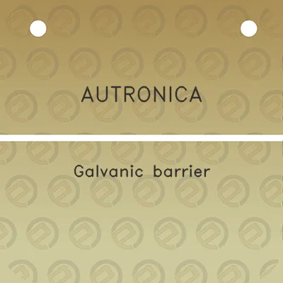 autronica-galvanic-barrier