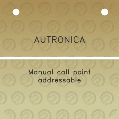 autronica-manual-call-point-addressable