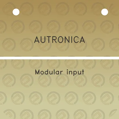 autronica-modular-input