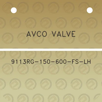 avco-valve-9113rg-150-600-fs-lh