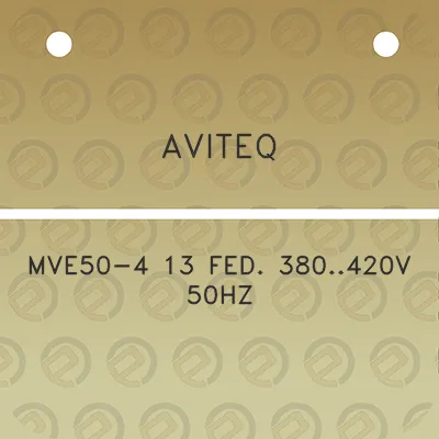 aviteq-mve50-4-13-fed-380420v-50hz