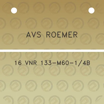 avs-roemer-16-vnr-133-m60-14b