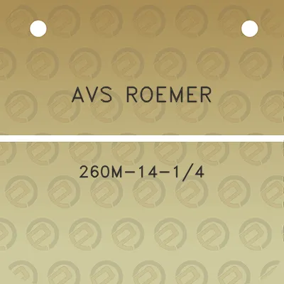 avs-roemer-260m-14-14