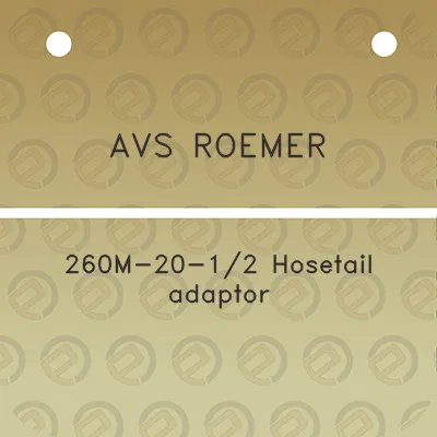 avs-roemer-260m-20-12-hosetail-adaptor