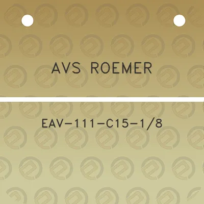 avs-roemer-eav-111-c15-18