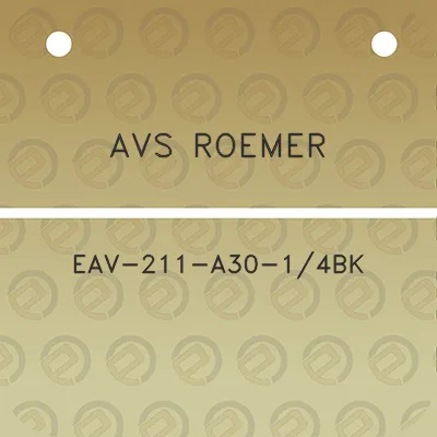 avs-roemer-eav-211-a30-14bk