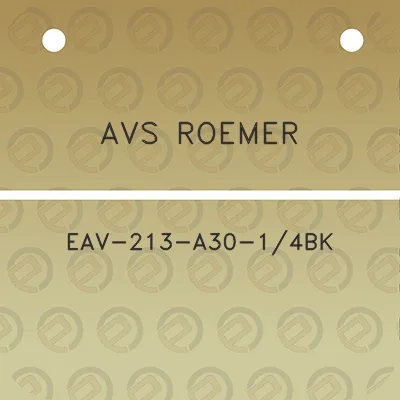 avs-roemer-eav-213-a30-14bk