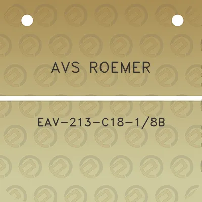 avs-roemer-eav-213-c18-18b