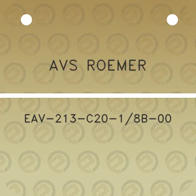 avs-roemer-eav-213-c20-18b-00