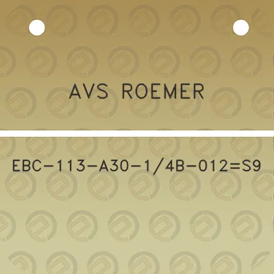 avs-roemer-ebc-113-a30-14b-012s9