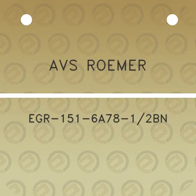 avs-roemer-egr-151-6a78-12bn