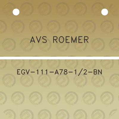 avs-roemer-egv-111-a78-12-bn