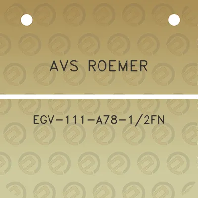 avs-roemer-egv-111-a78-12fn