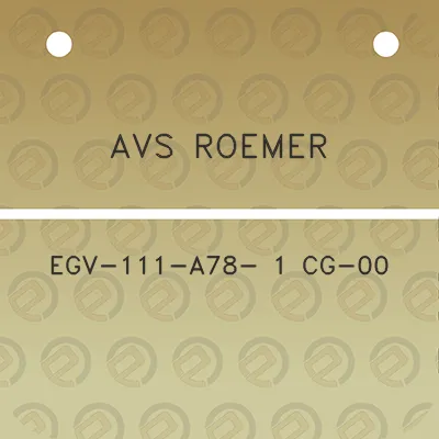 avs-roemer-egv-111-a78-1-cg-00