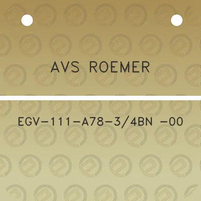 avs-roemer-egv-111-a78-34bn-00