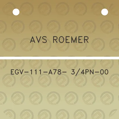 avs-roemer-egv-111-a78-34pn-00