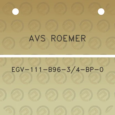 avs-roemer-egv-111-b96-34-bp-0