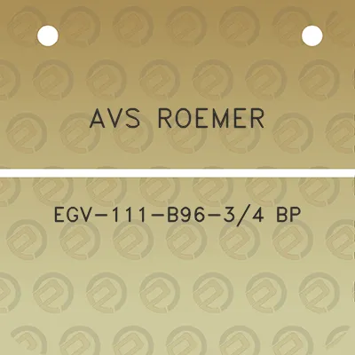 avs-roemer-egv-111-b96-34-bp