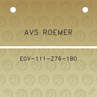 avs-roemer-egv-111-z76-1b0