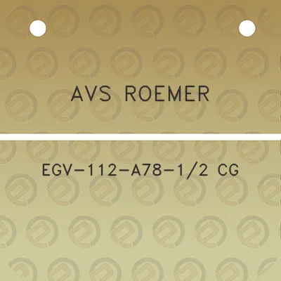 avs-roemer-egv-112-a78-12-cg