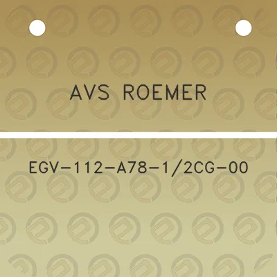 avs-roemer-egv-112-a78-12cg-00