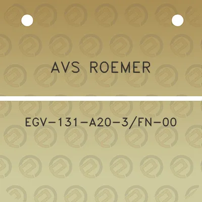 avs-roemer-egv-131-a20-3fn-00