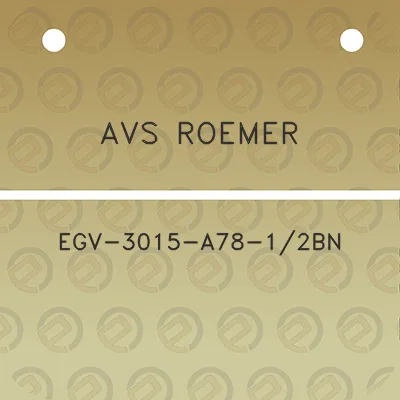 avs-roemer-egv-3015-a78-12bn