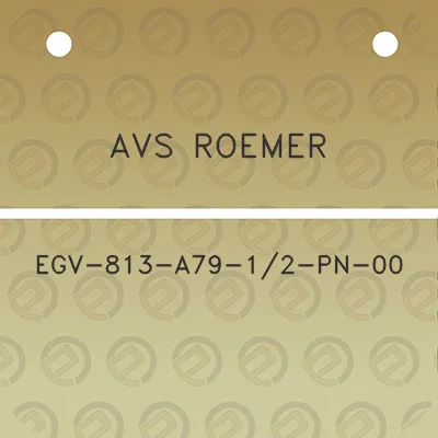 avs-roemer-egv-813-a79-12-pn-00