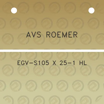 avs-roemer-egv-s105-x-25-1-hl