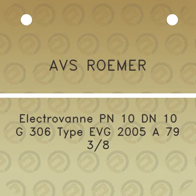 avs-roemer-electrovanne-pn-10-dn-10-g-306-type-evg-2005-a-79-38