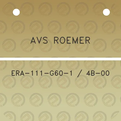 avs-roemer-era-111-g60-1-4b-00