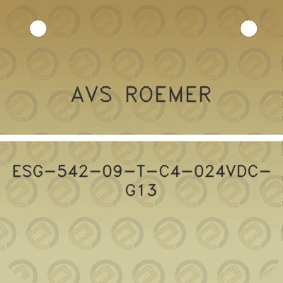 avs-roemer-esg-542-09-t-c4-024vdc-g13