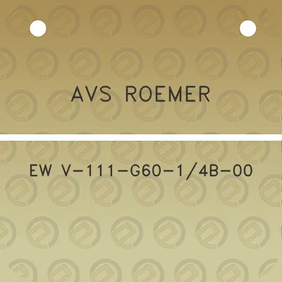 avs-roemer-ew-v-111-g60-14b-00